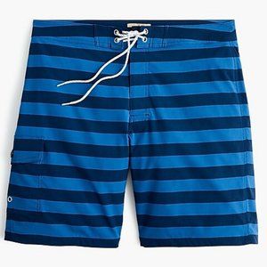 J. Crew 9" Stretch Eco Board Short in Ocean Stripe